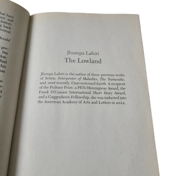 The Lowland Paperback Book By Author Jhumpa Lahiri - Picture 4 of 9